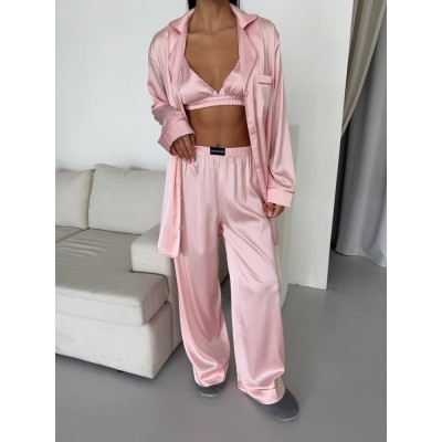 Luxury Pajamas Set with Bra/Hair clip