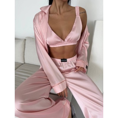 Luxury Pajamas Set with Bra/Hair clip